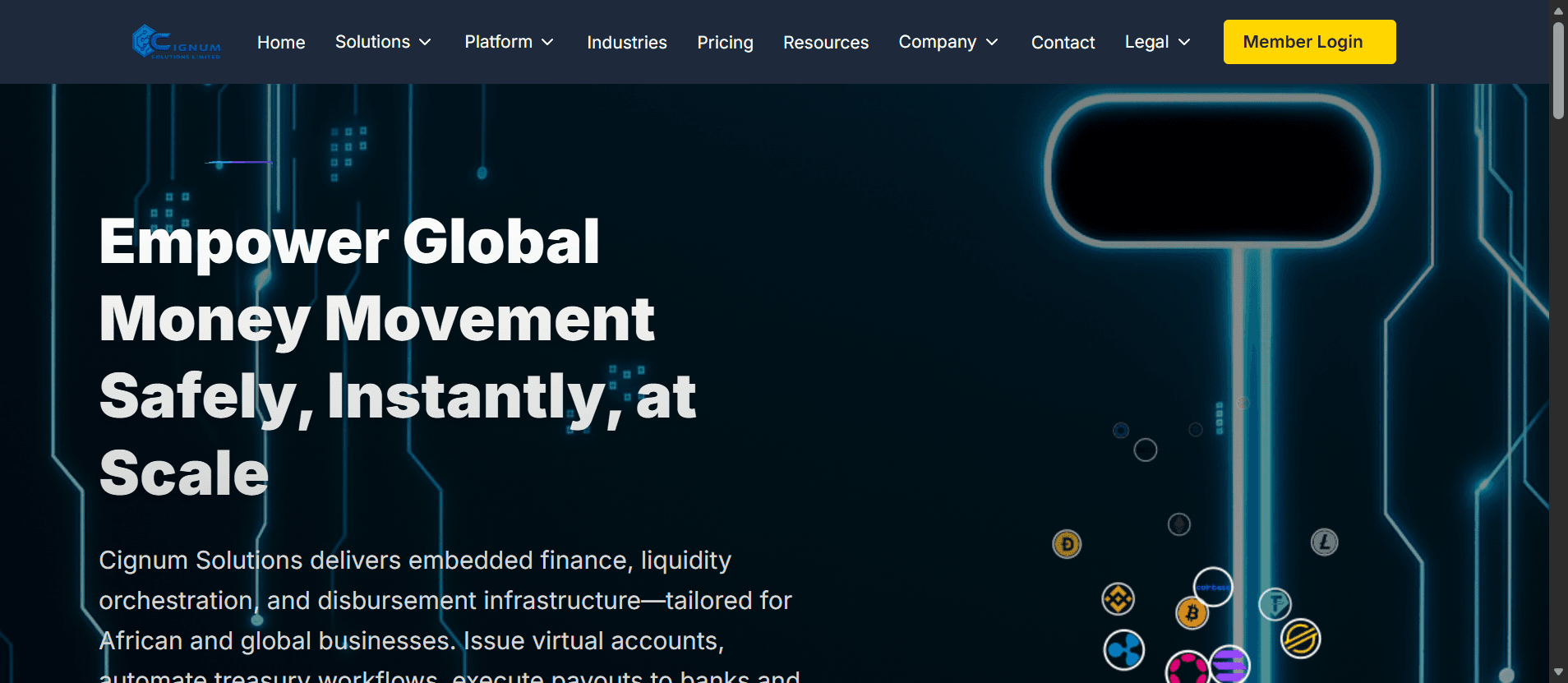 Cignum Solutions NG platform preview